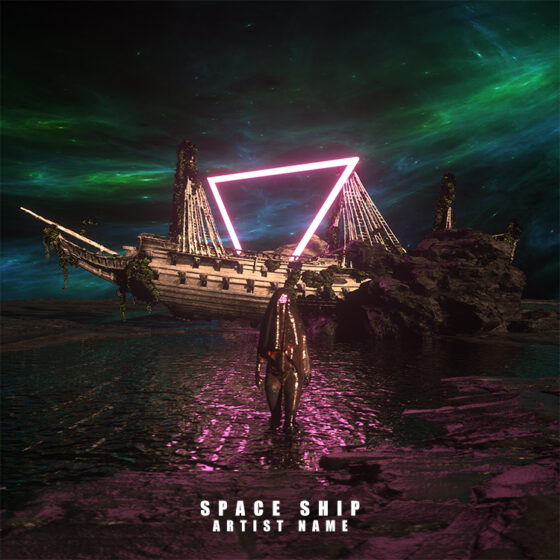 Space ship Cover art for sale