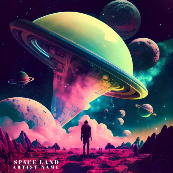 space land Cover art for sale