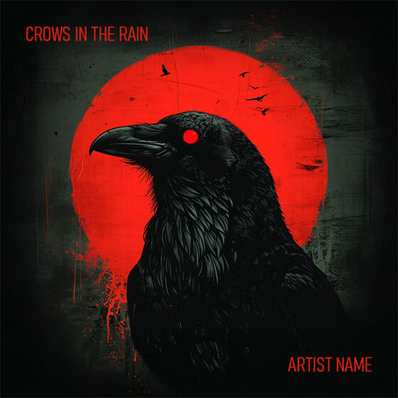 Crows in the rain Cover art for sale