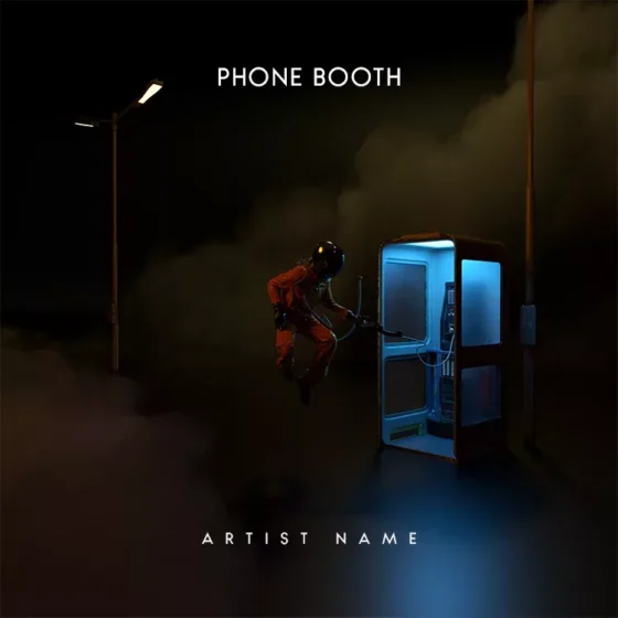 Phone booth Cover art for sale