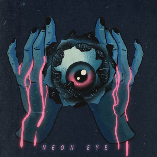 Neon eye cover art for sale
