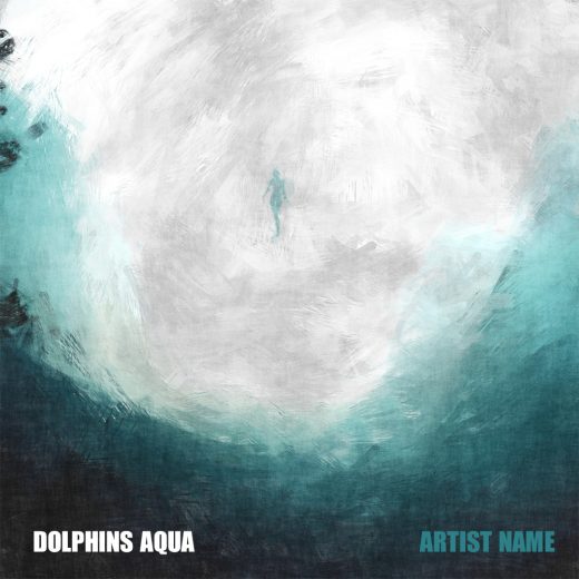 Dolphins aqua cover art for sale