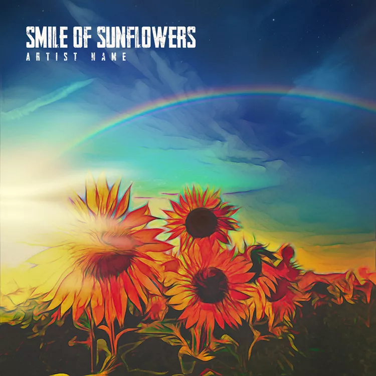 Smile of sunflowers cover art for sale