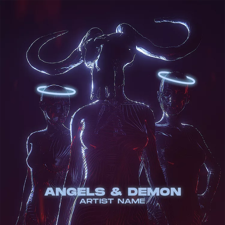 Demon and angels cover art for sale