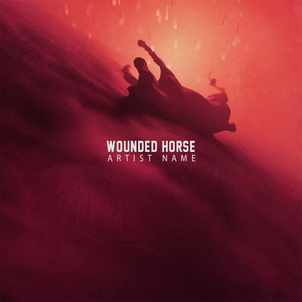 Wounded horse cover art for sale
