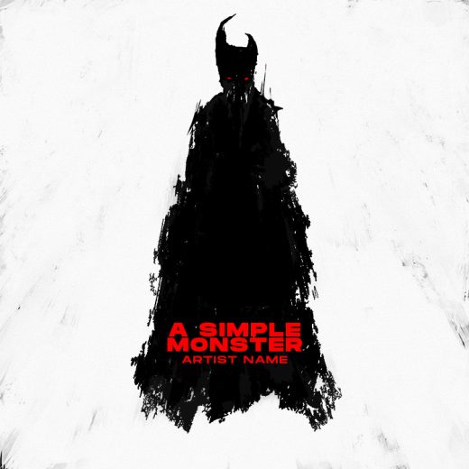 A simple monster cover art for sale