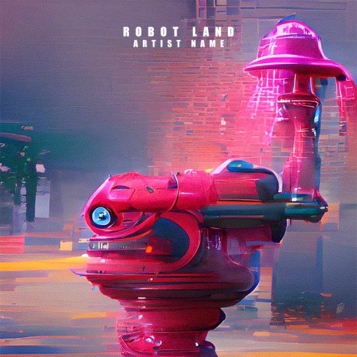Robot land cover art for sale