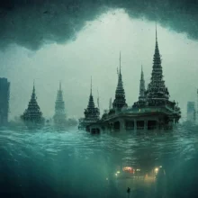 a house built on the water Cover Art Design