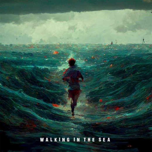 Walking in the sea cover art for sale