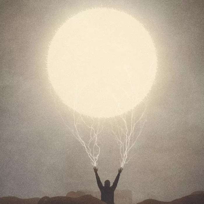 Cover art of man sun thunder