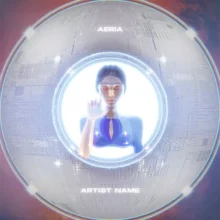 A surreal euphoric artwork with a angelic women coming through a light portal