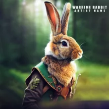 Warrior rabbit cover art for sale