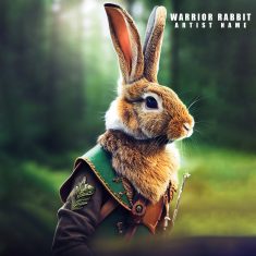 warrior rabbit Cover art for sale