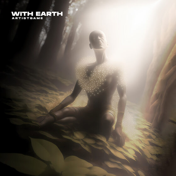 With earth