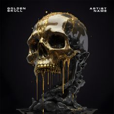 golden skull Cover art for sale