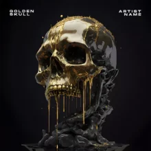 golden skull Cover Art Design