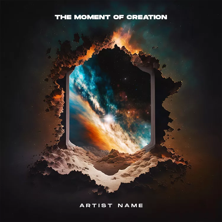 The moment of creation Cover art for sale