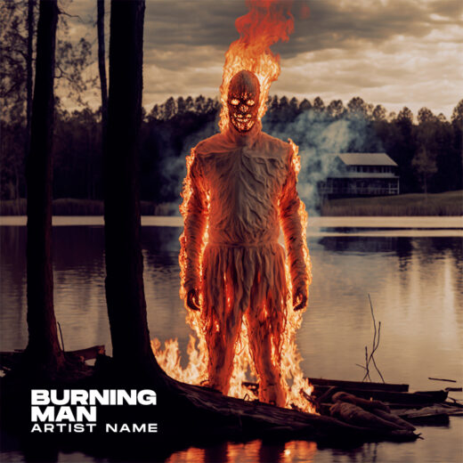 Burning man cover art for sale