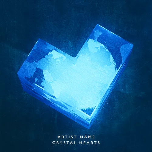 Crystal hearts cover art for sale