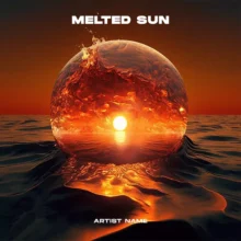 Melted sun Cover Art Design