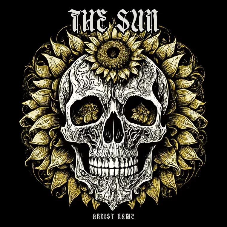 Skull flower cover art for sale