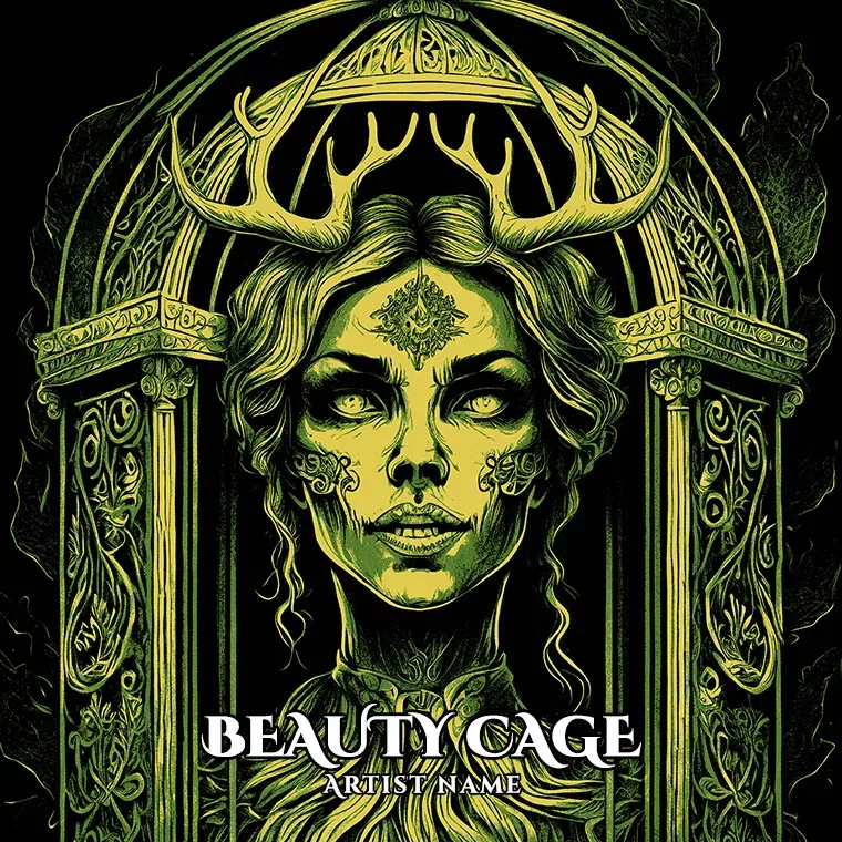 Beauty cage cover art for sale