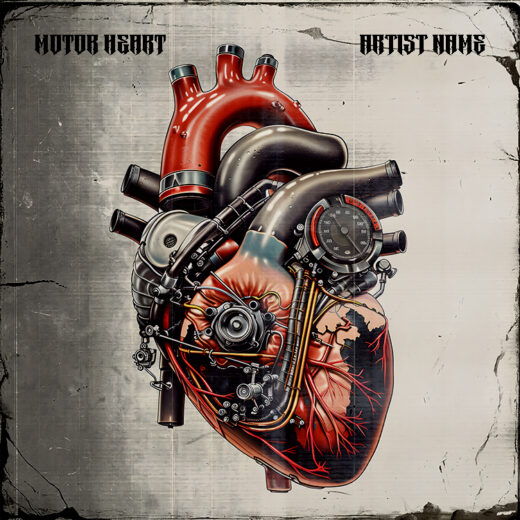 Motor heart cover art for sale
