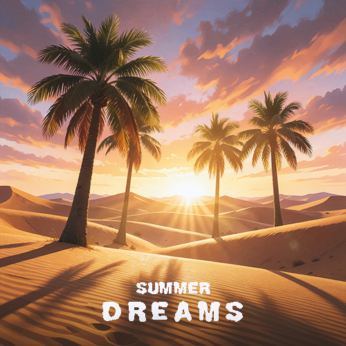 Summer Dreams Cover Art A Serene Summer Afternoon In A Desert Landscape