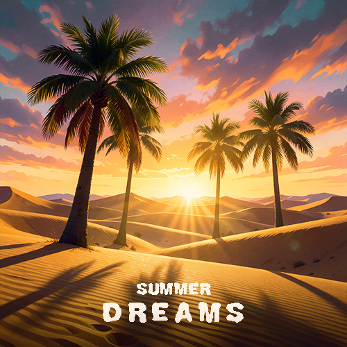 Summer Dreams Cover Art A Serene Summer Afternoon In A Desert Landscape