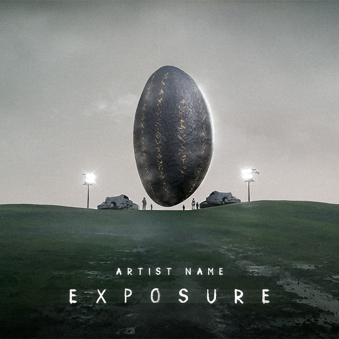 Exposure Cover Art An Artwork With An Existential Vibe Of A Unusual Space Rock
