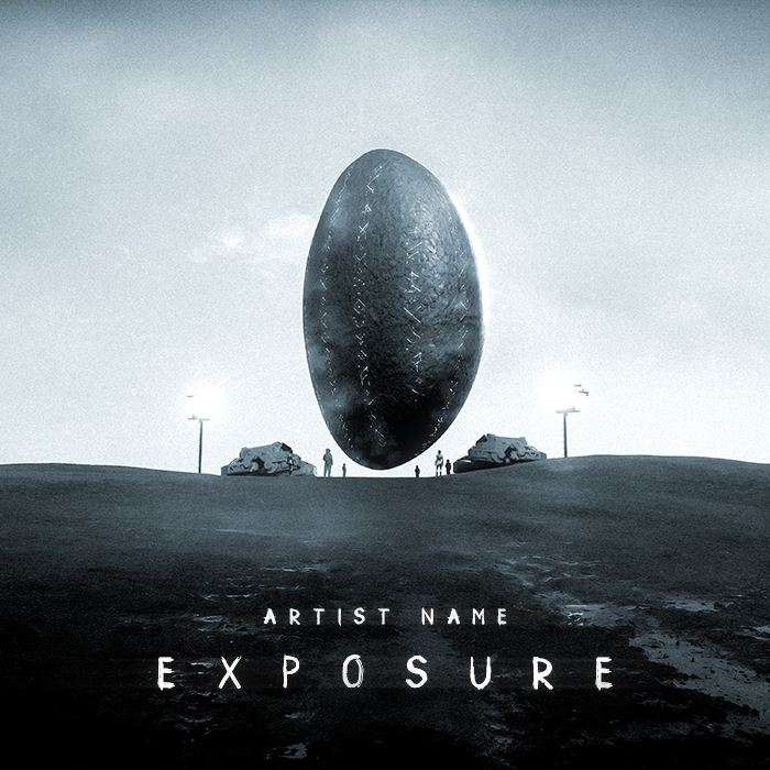 Exposure Cover Art An Artwork With An Existential Vibe Of A Unusual Space Rock