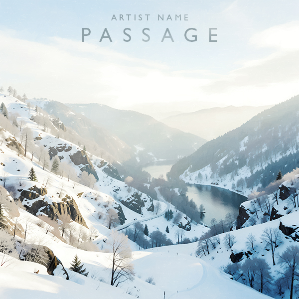 Passage Cover Art A Euphoric Snow Landscape With Beautiful Mountains